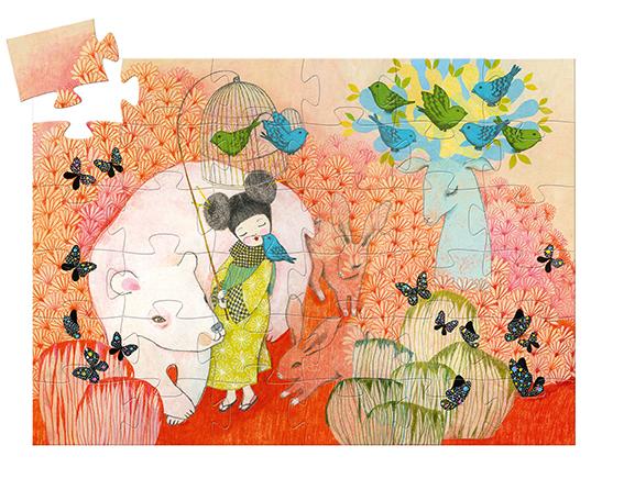 Puzzles silhouettes Kokeishi - 36 pcs Djeco