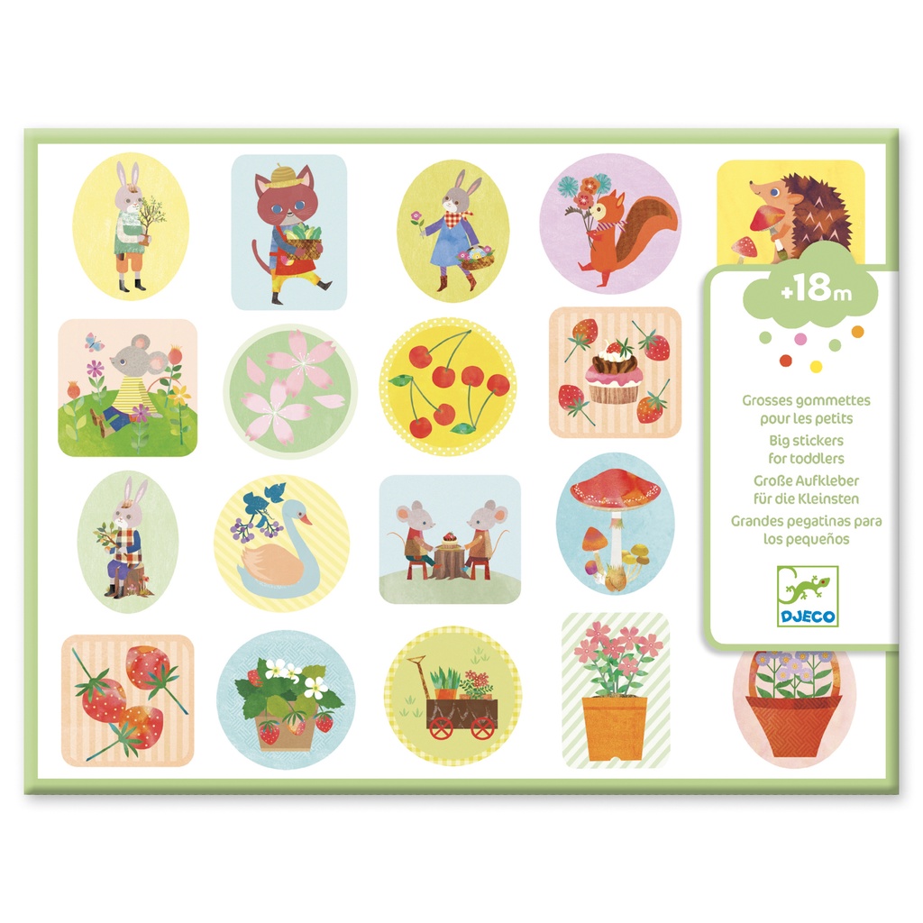 Stickers des petits Le jardin Djeco