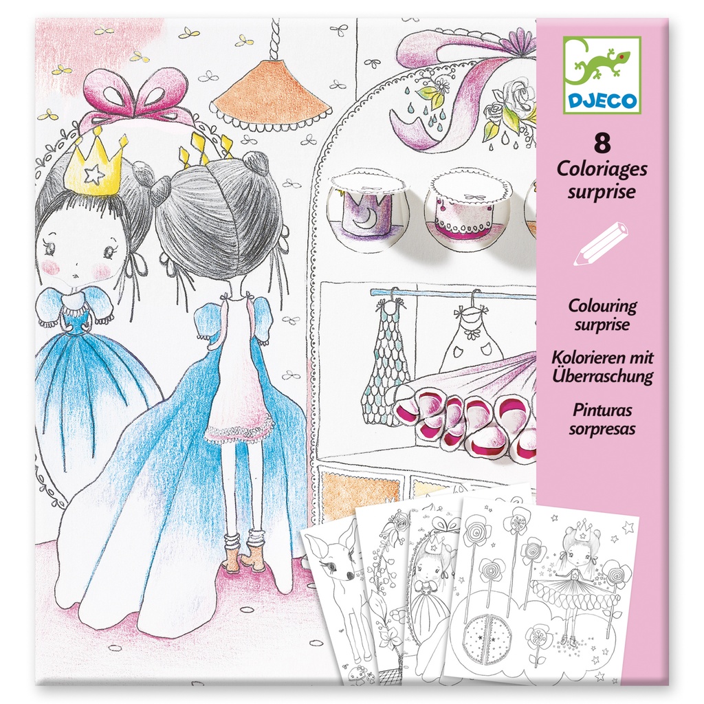 Coloriages surprises Les petites portes de Pupi  Djeco