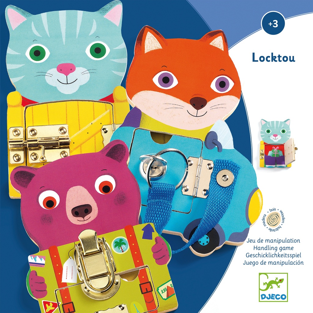 Jeux éducatifs bois Locktou Djeco