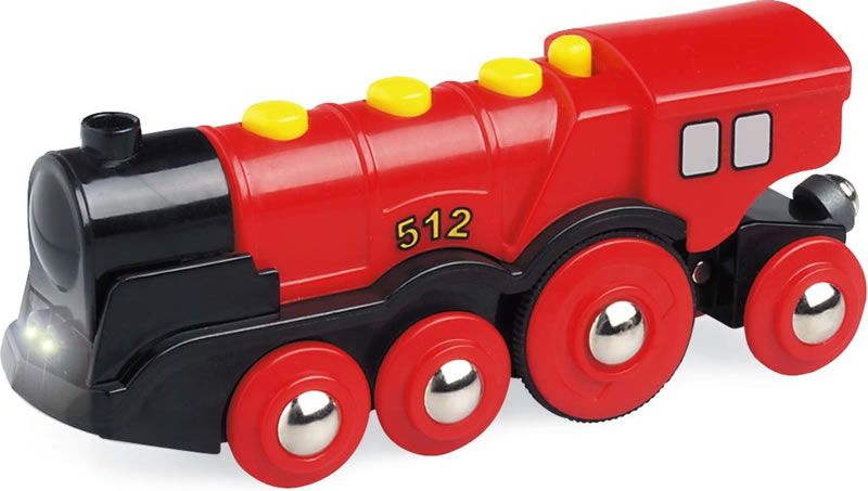Locomotive Rouge Puissante à Piles Brio