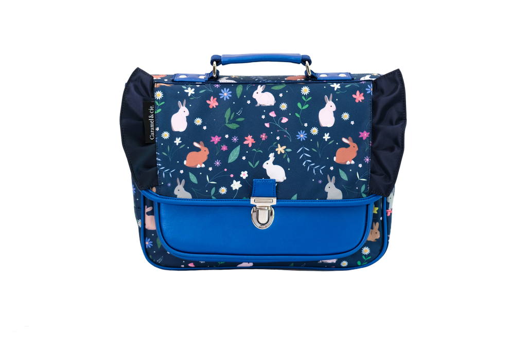 Mini cartable lapin bleu (Caramel & Cie)