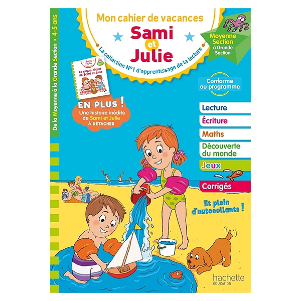 Mon Cahier De Vacances Sami Et Julie 4-5 Ans
