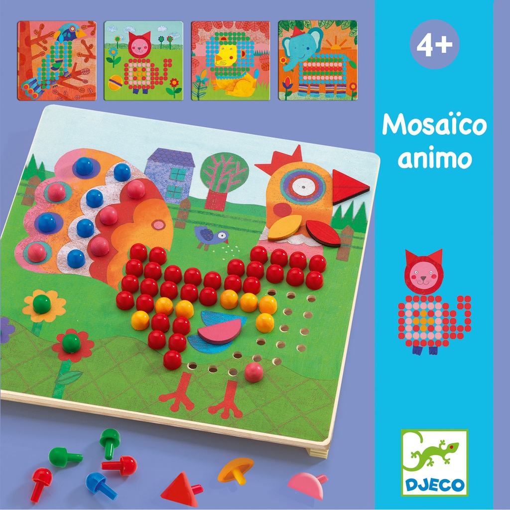 Jeux éducatifs Mosaïco animaux Djeco