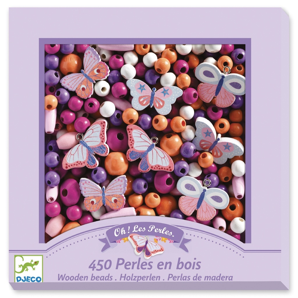 Perles et bijoux Perles bois - Papillons Djeco