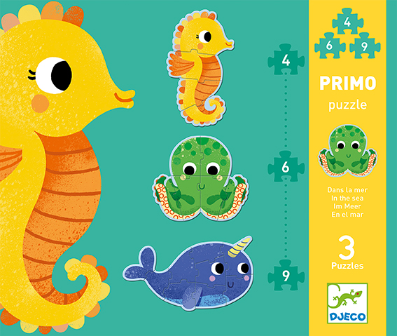 Puzzles évolutifs Puzzles Primo - Dans la mer Djeco