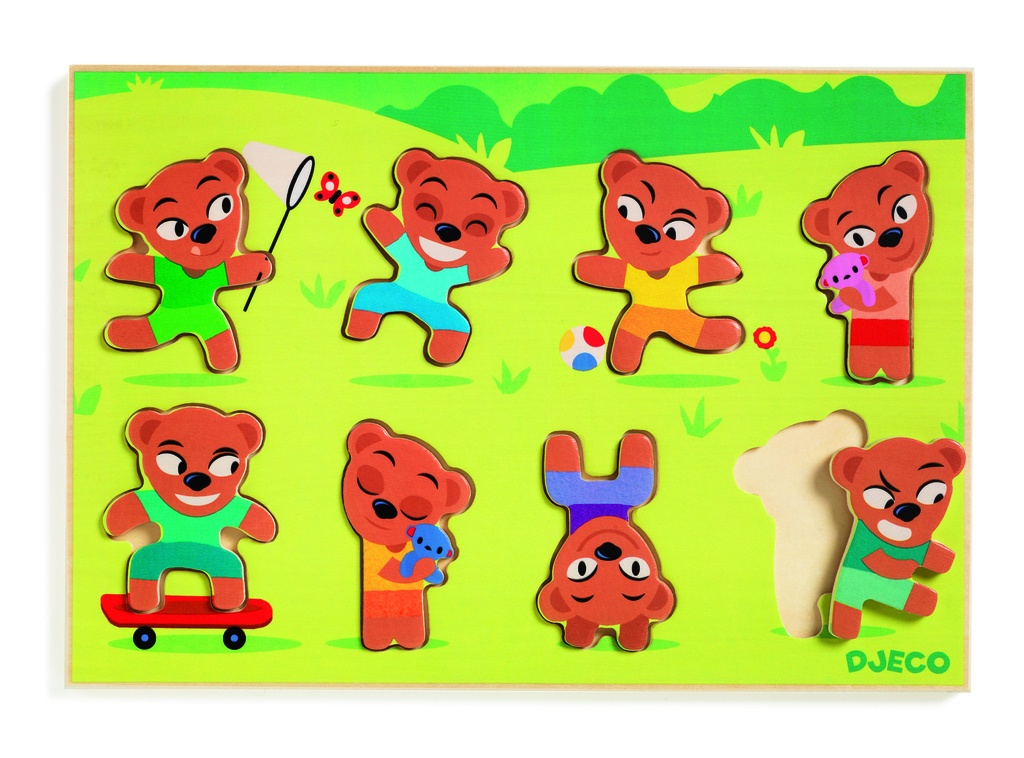 Teddymatch  (Puzzles Bois Djeco)