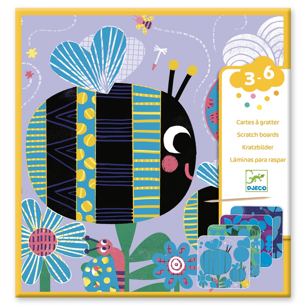 Cartes à gratter des petits Toutes petites bêtes Djeco