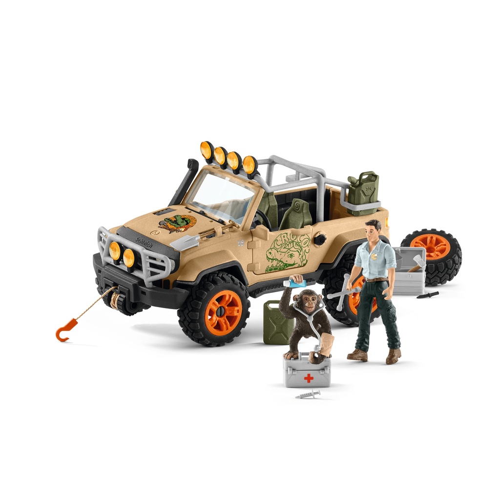 Vehicule Tout-Terrain Avec Treuil  (Wild Life Schleich)