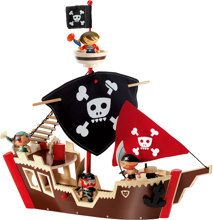 Arty Toys - Pirates Ze Pirat Boat Djeco
