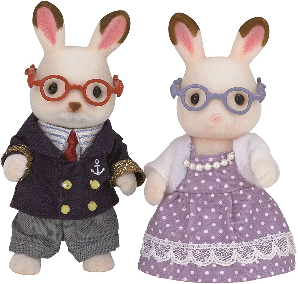 Les grands-parents lapin chocolat  (Sylvanian Families)