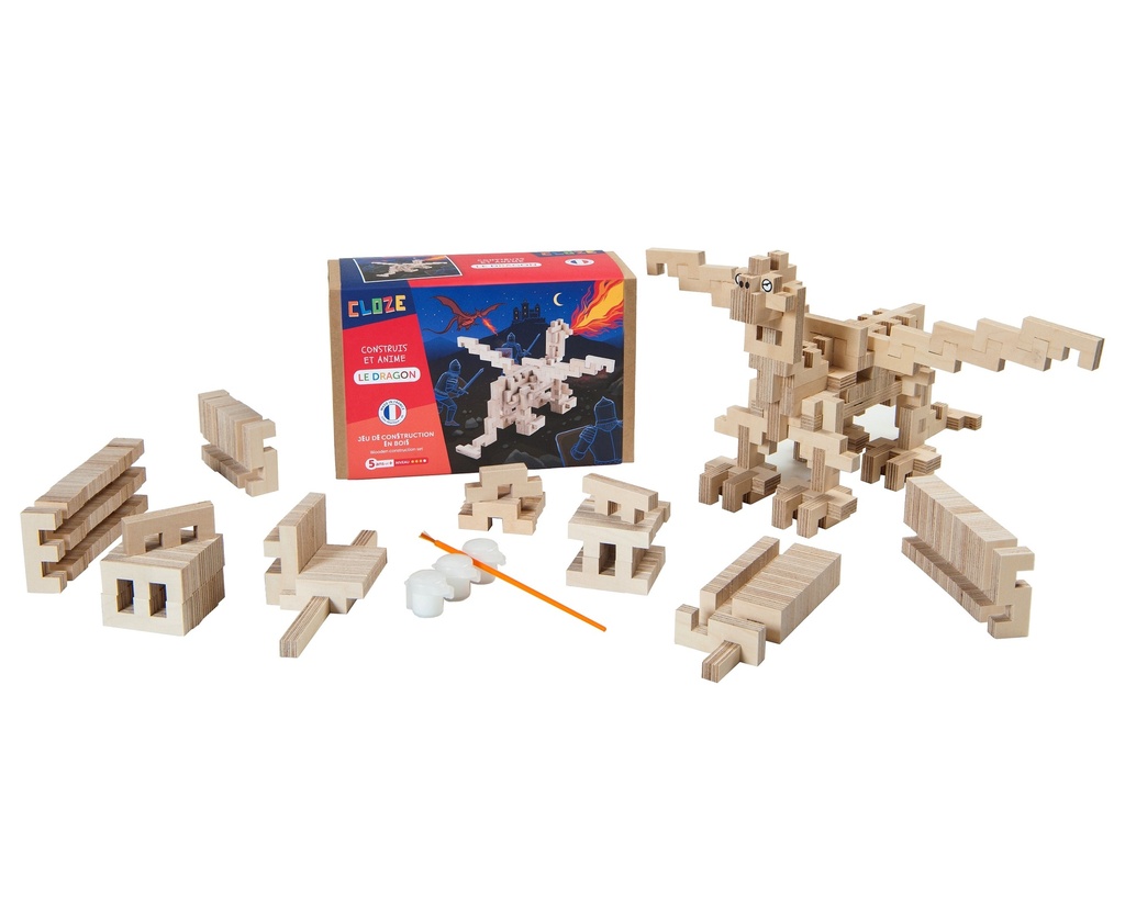 Jeu de construction aventure Dragon Cloze