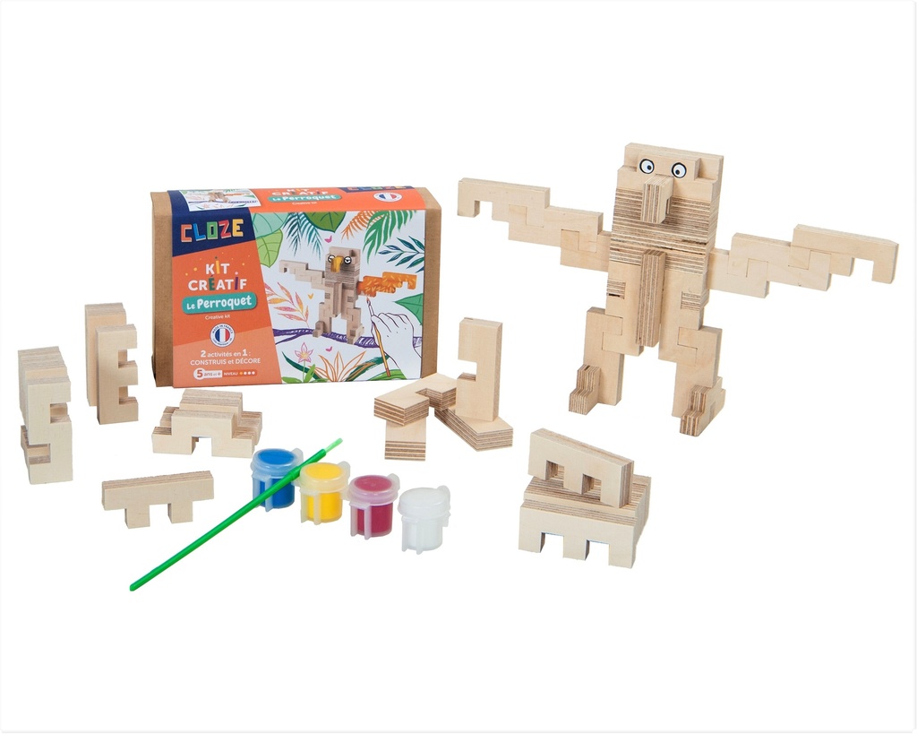 Jeu de construction créatif Perroquet Cloze