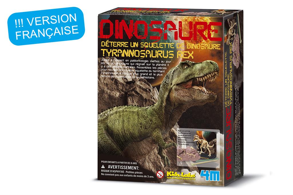 4M Kidzlabs: DETERRE-TON-DINOSAURE (Tyrannosaurus Rex) / EMBALLAGE  F R A N C A 
