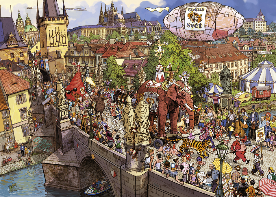Puzzle 2000p Street parade Heye