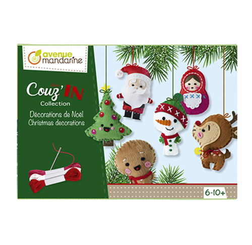 Boîte créative, Décorations de Noël Mini Couz'in Avenue Mandarine