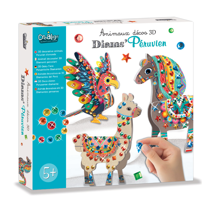 Animaux 3d déco - Diams péruvien Crealign