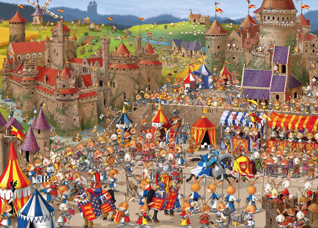 Puzzle 1000p Bunny battles Ruyer Heye