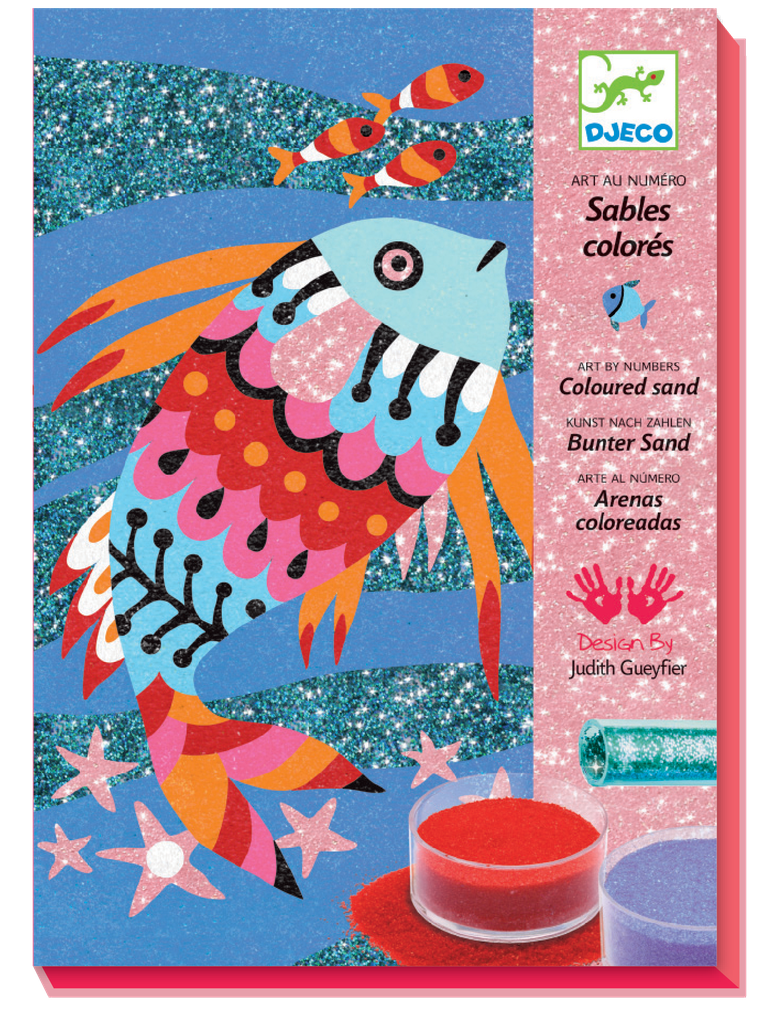 Sables colorés Arcs-en-ciel de poissons  Djeco