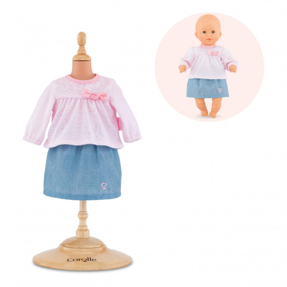 Top & jupe pour poupon 30cm Corolle
