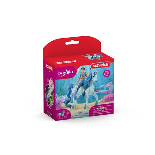 Aryon sur sa licorne Bayala Schleich