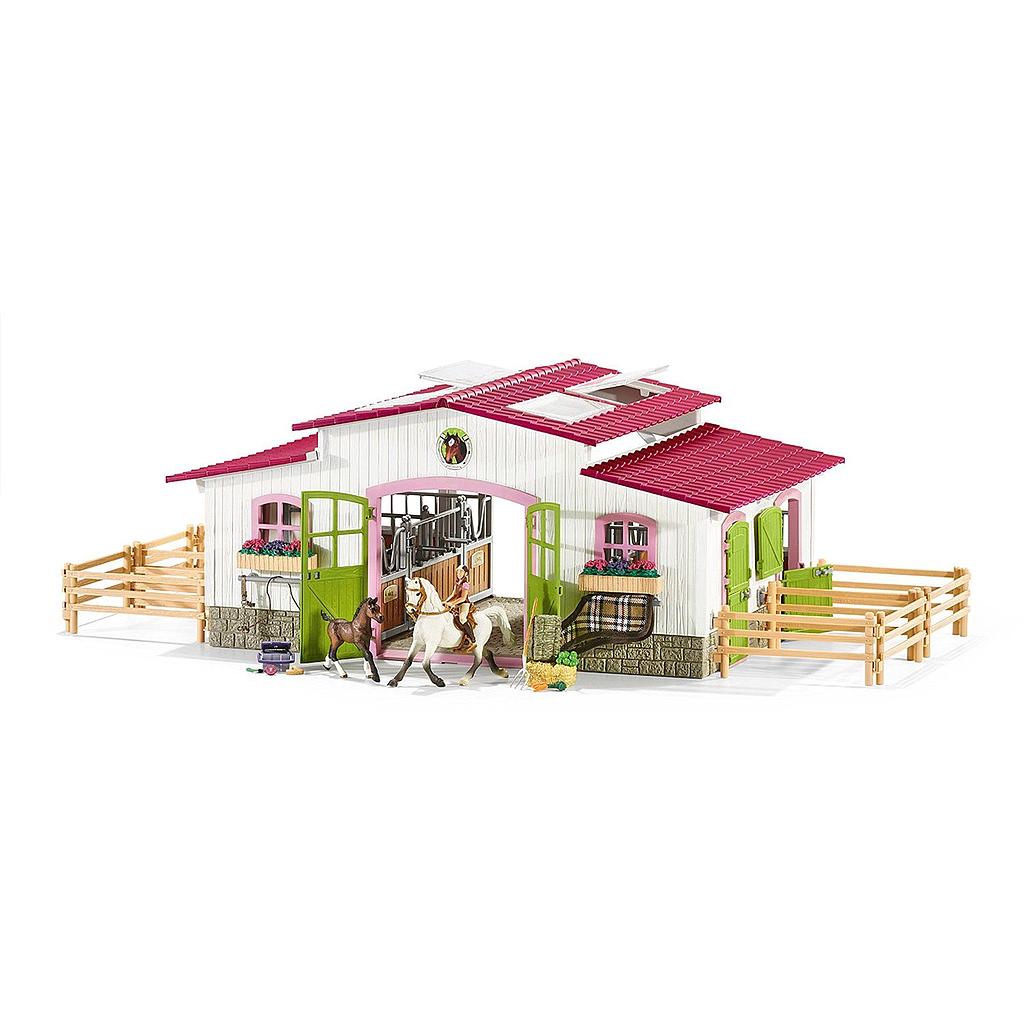 C. Equestre Avec Cavaliere Et Chevaux   (Horse Club Schleich)