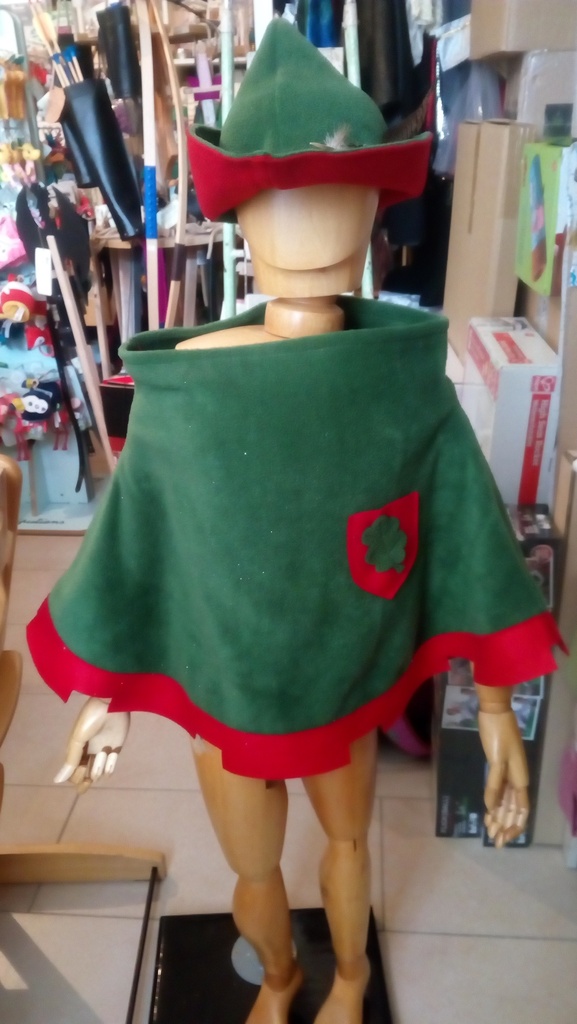 Cape de Robin des bois en non tissé, 4-12 ans