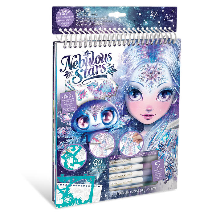 Carnet de croquis créatif Iceana pages blanches Nebulous star