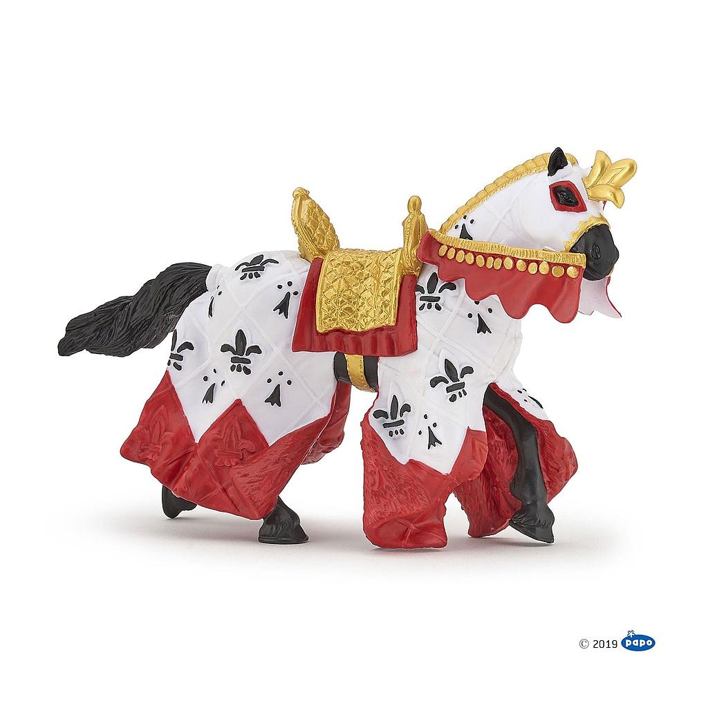 Cheval du roi Arthur, Figurine du Monde Médiéval Papo