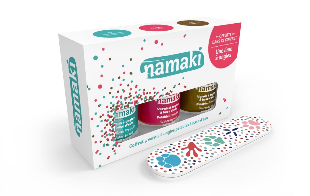 Coffret de Vernis Caraïbes, Corail et Bronze Namaki