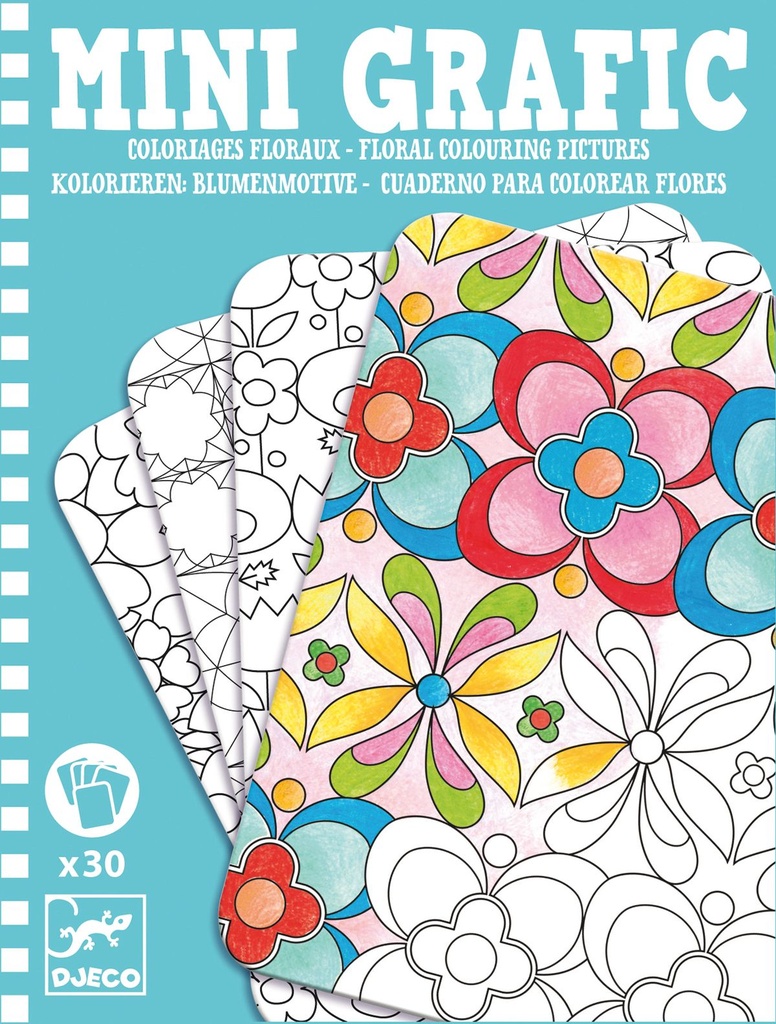 Coloriages floraux (Mini Grafic Djeco)