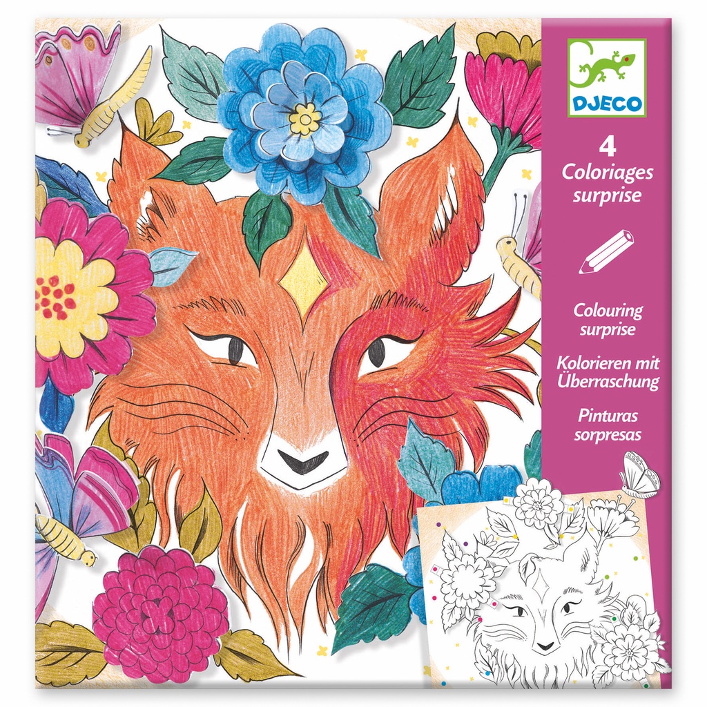 Coloriages surprises En forêt Djeco