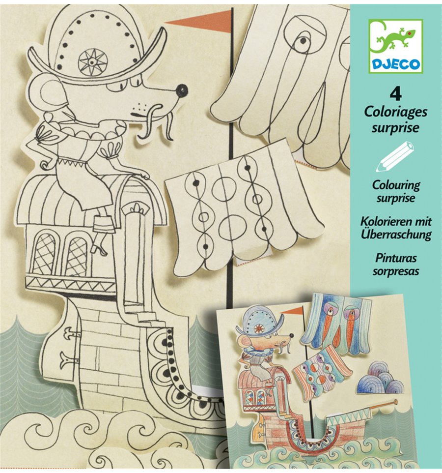Coloriages surprises Explorateurs Djeco