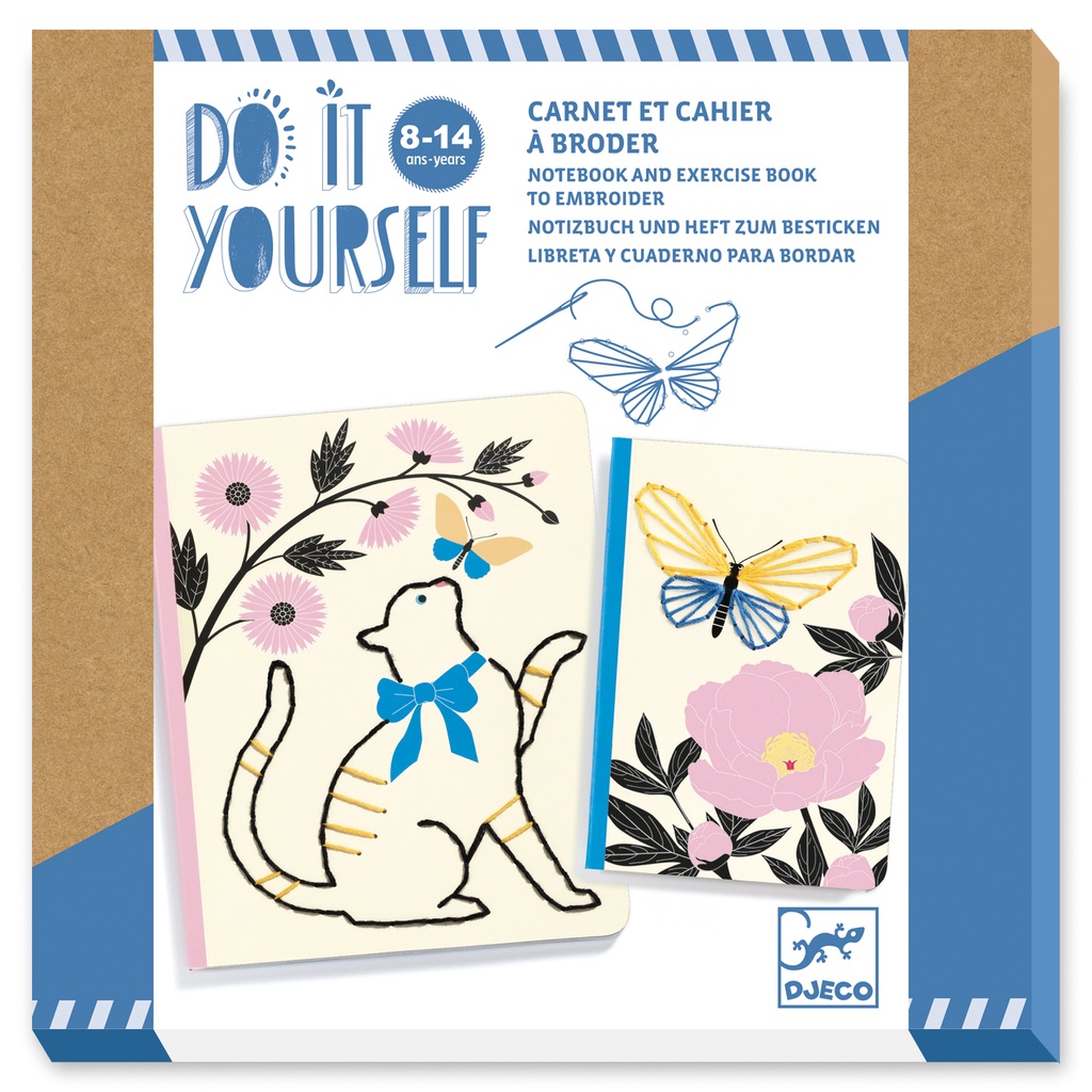 DIY - Carnet à broder Jardin poétique