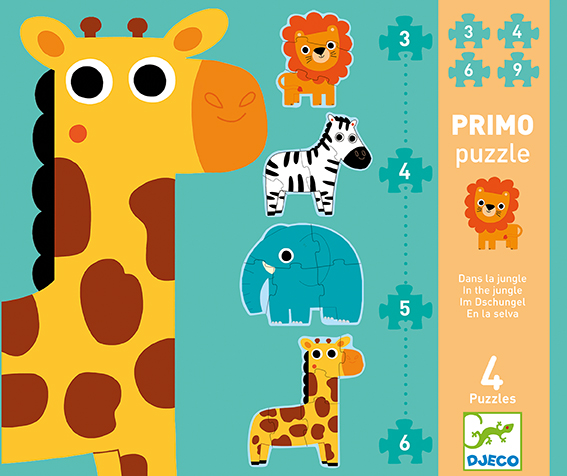 Puzzles évolutifs Puzzles Primo - Dans la jungle Djeco
