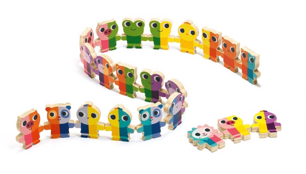 Jeux éducatifs bois Domino Up Djeco