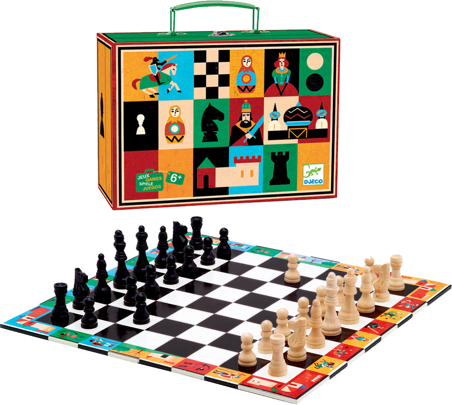 Jeux classiques Echecs et Dames Djeco