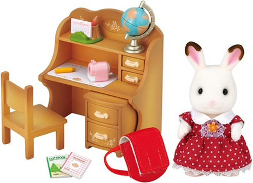 Fille Lapin Chocolat/Bureau  SYLVANIAN FAMILIES