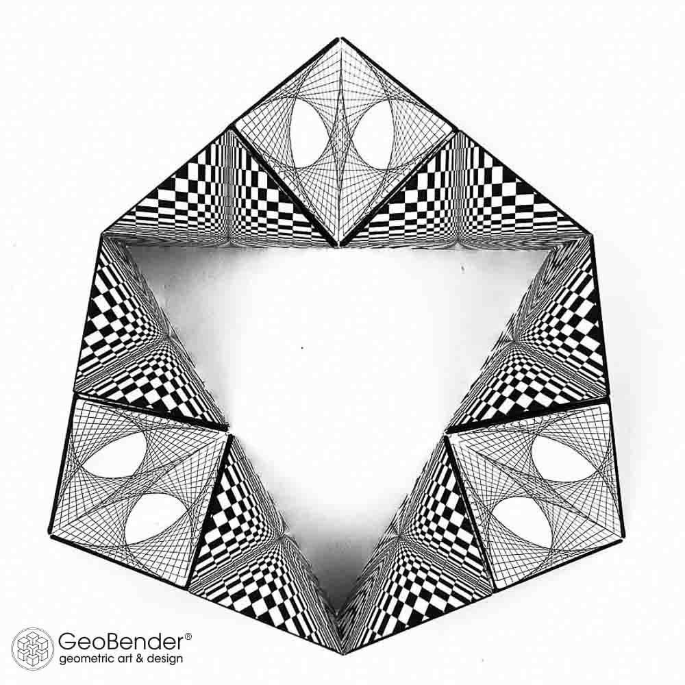 Geobender cube abstract