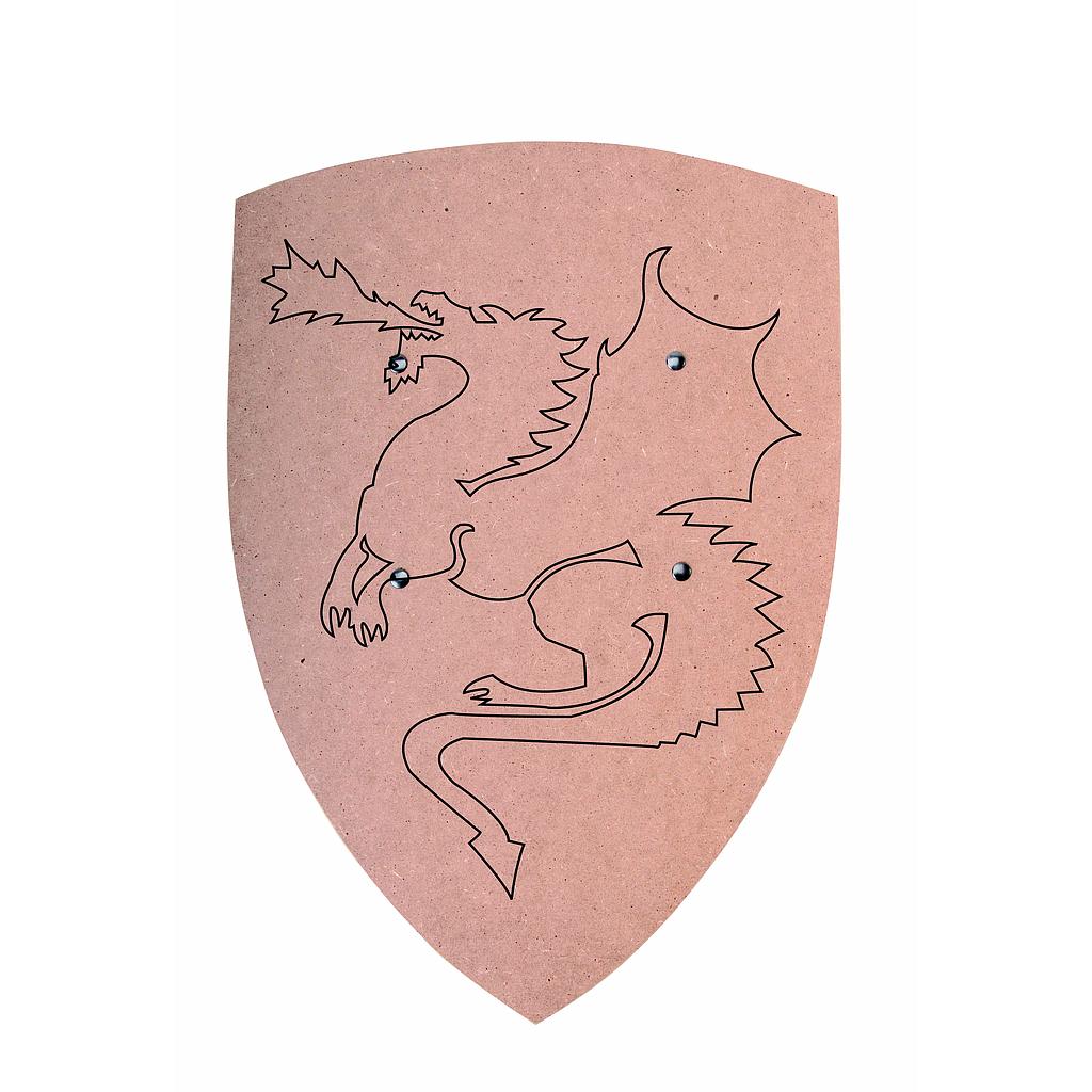 Grand Bouclier incurvé, motif Dragon VAH
