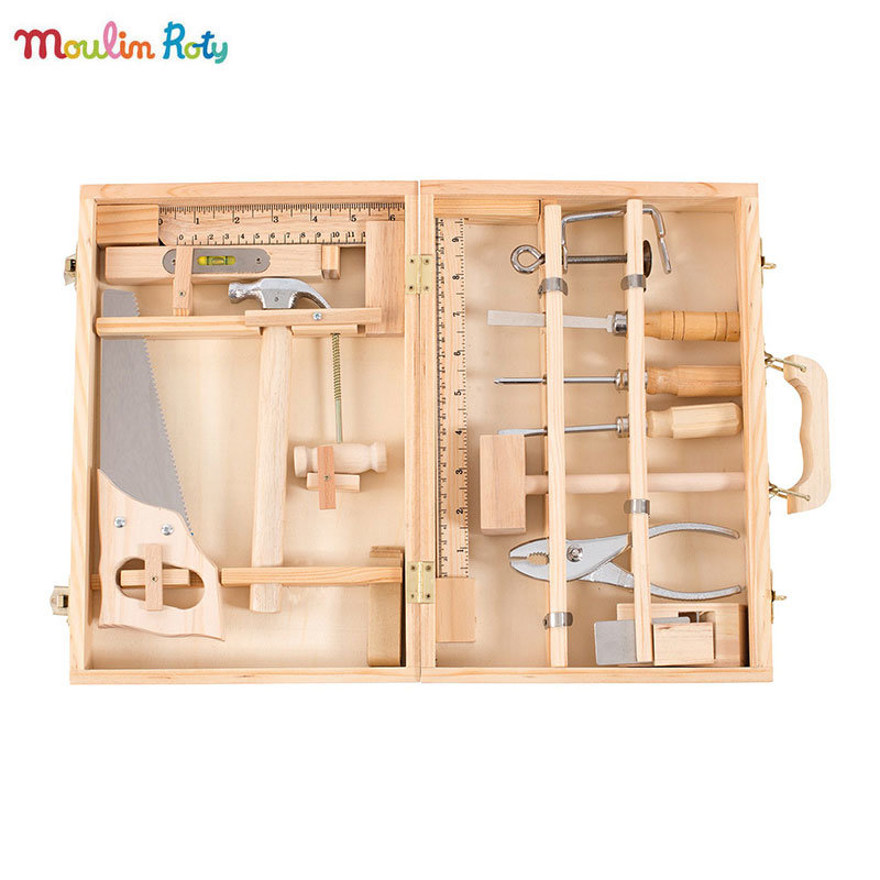 Grande valise bricolage (14 outils) Moulin roty