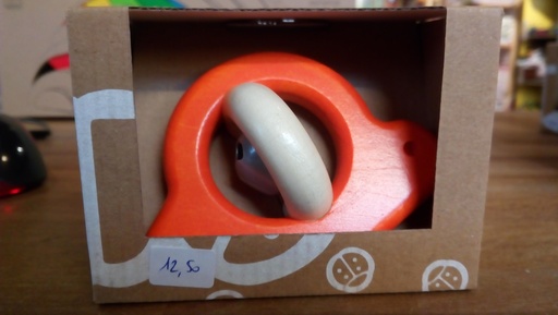 [BAJ_11510O] Hochet Escargot orange Bajo