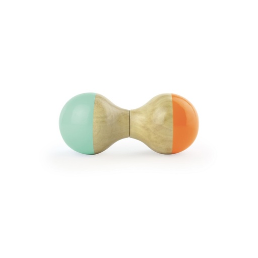 [VIL_8008G] Hochet du Jura mint et orange (Vilac)