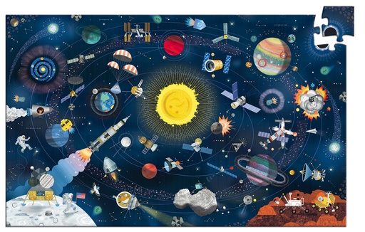 [DJE_DJ07413] Puzzles observation L'espace - 200 pcs + livret - FSC MIX Djeco