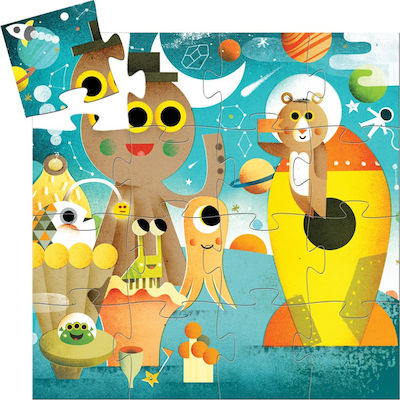 [DJE_DJ07265] La fusée - 16 pcs (Puzzles Silhouettes Djeco)