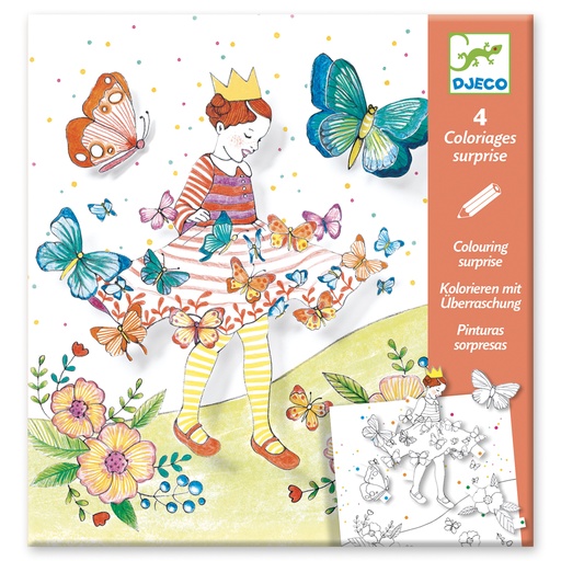 [DJE_DJ09629] Coloriages surprises Lady butterfly Djeco