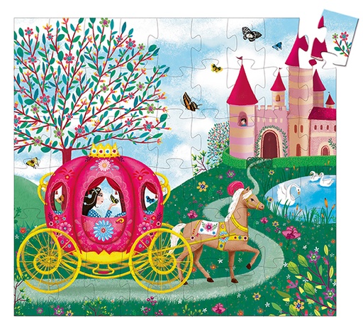 [DJE_DJ07254] Puzzles silhouettes Le carrosse d'Elise - 54 pcs Djeco