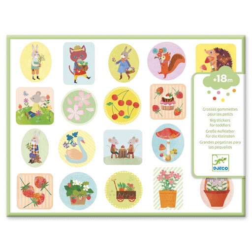 [DJE_DJ09087] Stickers des petits Le jardin Djeco