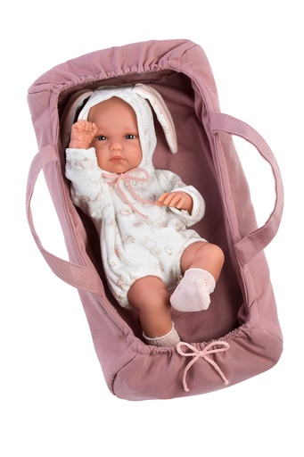 [LAP_63548] Llorens bébé articulé de 35 cm dans son couffin