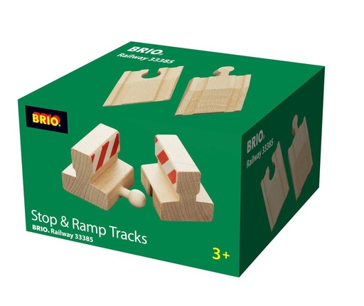 [BRI_33385000] Lot de 2 Rampes et 2 Butoirs Pour Rails Brio